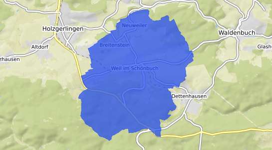 Bodenrichtwertkarte Weil im Sch&ouml;nbuch